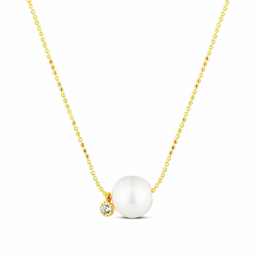 JwL Luxury Pearls Jemný náhrdelník s bílou perlou a třpytivým zirkonem JL0860 JwL Luxury Pearls Jemný náhrdelník s bílou perlou a třpytivým zirkonem JL0860 - Náhrdelníky