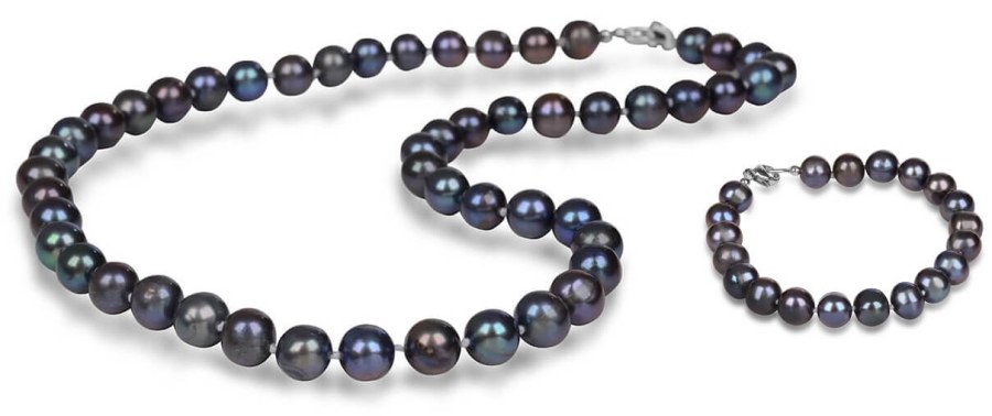 JwL Luxury Pearls Zvýhodněná perlová souprava šperků JL0265 a JL0360 (náramek, náhrdelník) - Náhrdelníky