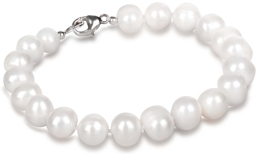JwL Luxury Pearls Náramek z pravých bílých perel JL0362 - Náramky Perlové náramky
