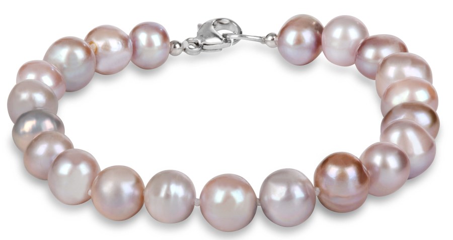 JwL Luxury Pearls Náramek z pravých růžových perel JL0361 - Náramky Perlové náramky