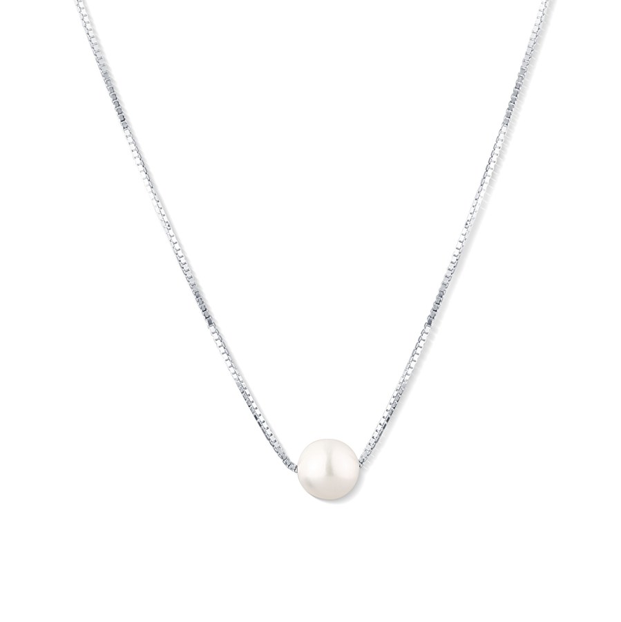 JwL Luxury Pearls Stříbrný náhrdelník s mořskou japonskou perlou Akoya JL0800 - Náhrdelníky