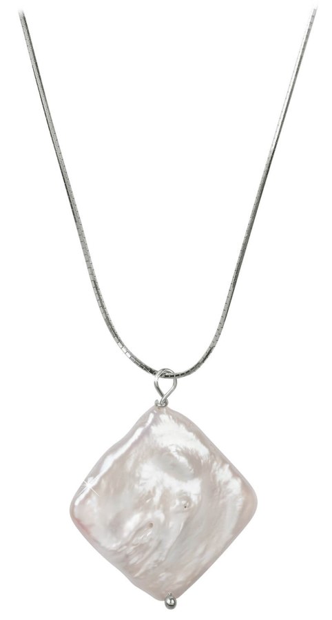 JwL Luxury Pearls Stříbrný náhrdelník s pravou perlou JL0392 (řetízek, přívěsek)