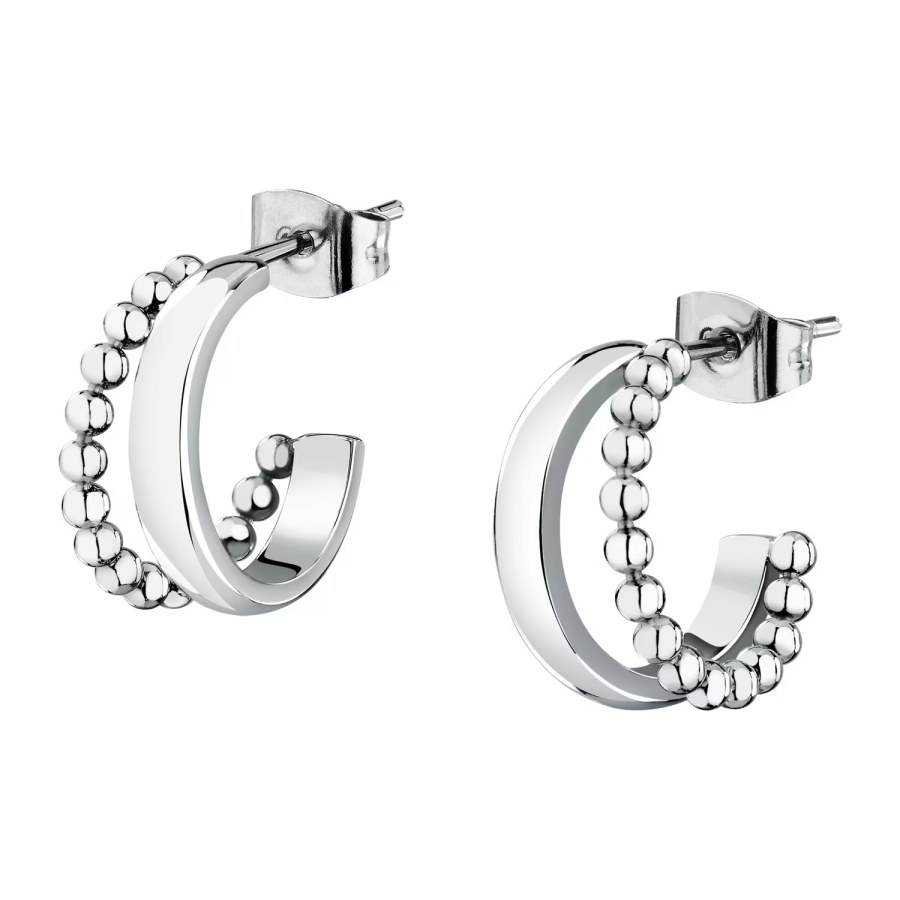 La Petite Story Designové kruhové náušnice z oceli Earrings LPS01AYQ135 - Náušnice Kruhy