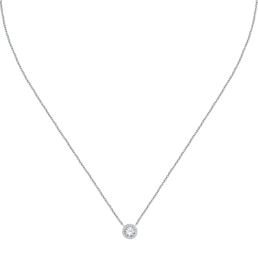 La Petite Story Elegantní stříbrný náhrdelník se zirkony Silver LPS10AWV05 - Náhrdelníky