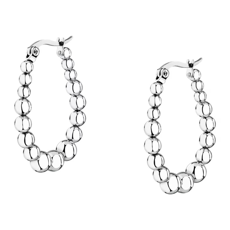 La Petite Story Módní kruhové náušnice z oceli Earrings LPS01AYQ136 - Náušnice Kruhy