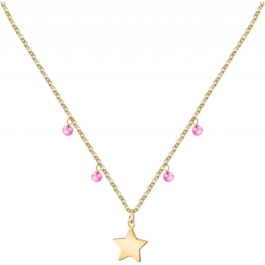 La Petite Story Módní pozlacený náhrdelník s přívěsky Friendship LPS10ARR06 - Náhrdelníky