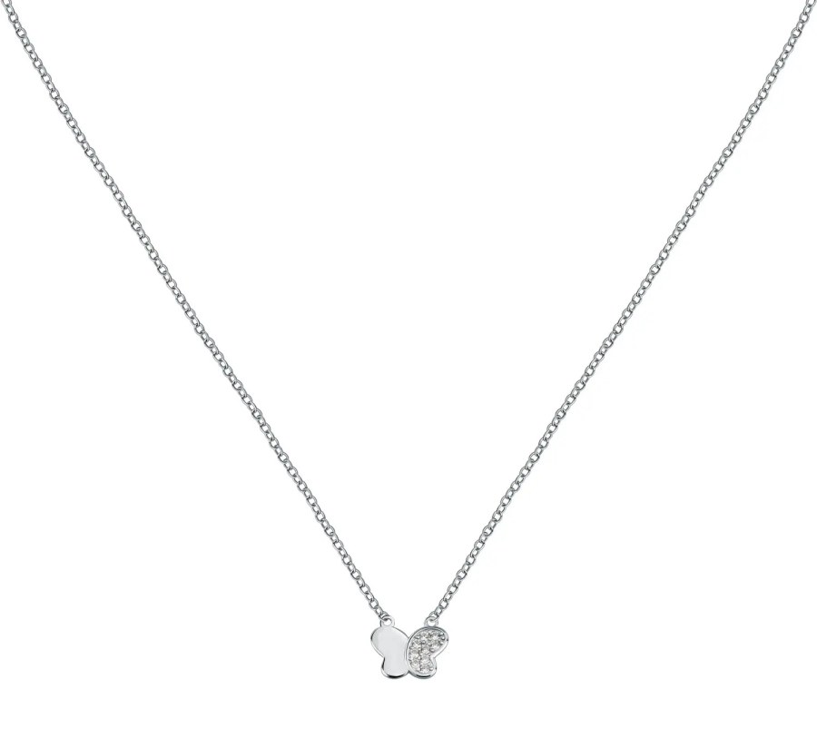 La Petite Story Stříbrný náhrdelník Motýlek se zirkony Silver LPS10AWV24 La Petite Story Stříbrný náhrdelník Motýlek se zirkony Silver LPS10AWV24 - Náhrdelníky
