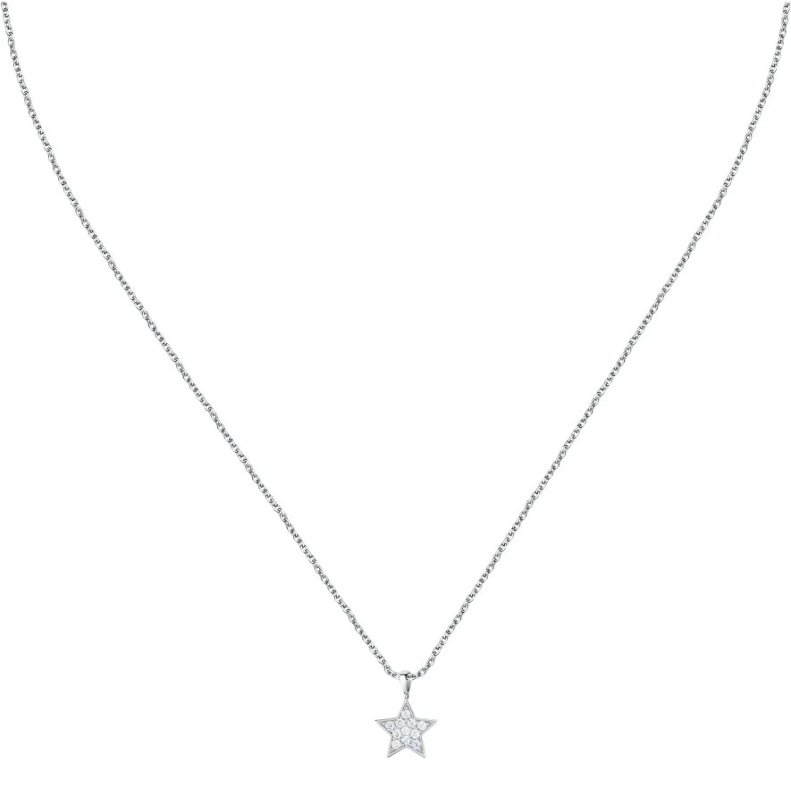La Petite Story Stříbrný dámský náhrdelník Hvězda se zirkony Silver LPS10AWV15 - Náhrdelníky