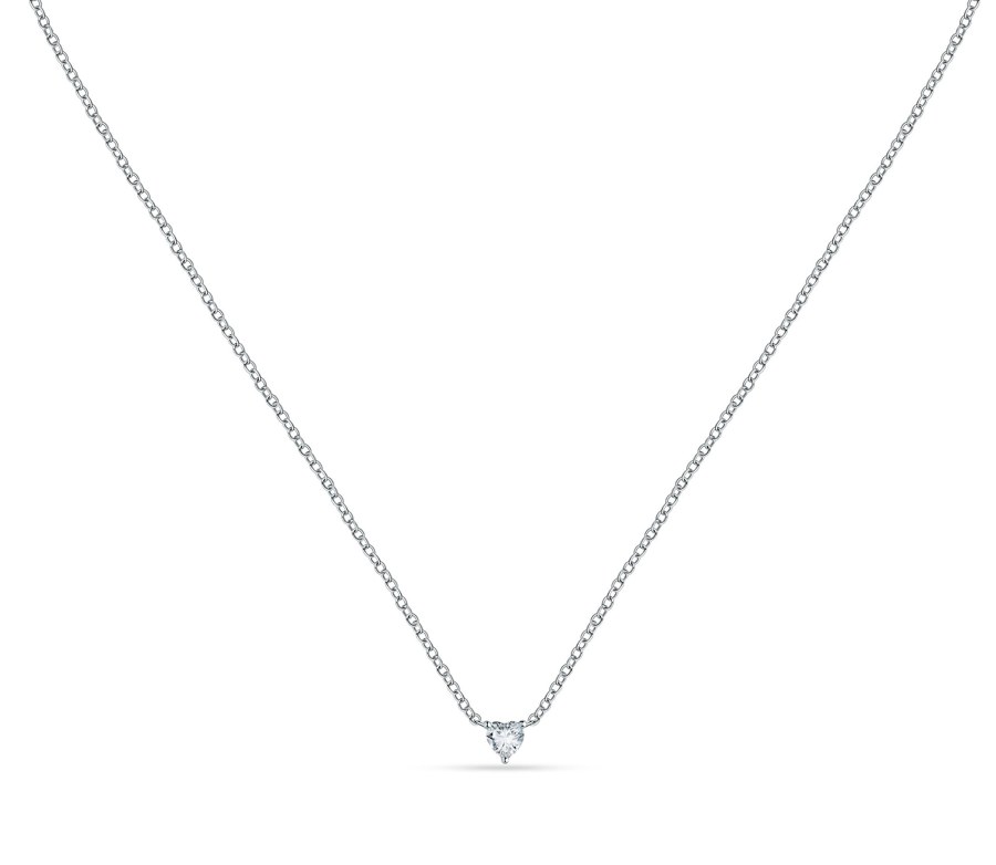 La Petite Story Stříbrný náhrdelník s&nbsp;čirým srdíčkem Silver LPS10AWV17 - Náhrdelníky Náhrdelníky s&nbsp;kameny