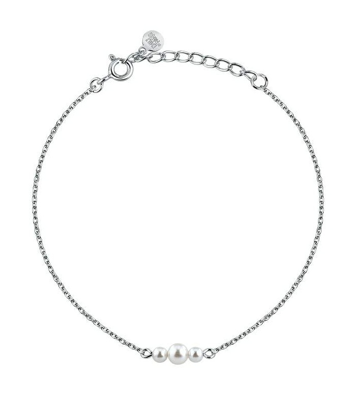 La Petite Story Stříbrný náramek s umělými perličkami Silver LPS05AWV88