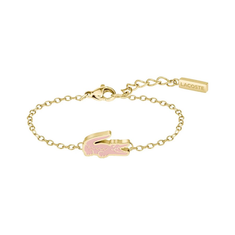 Lacoste Rozkošný náramek z&nbsp;pozlacené oceli Cutie Croc 2040530 - Náramky Náramky se symboly