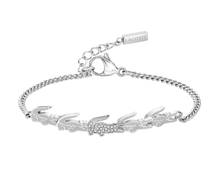 Lacoste Módní ocelový náramek pro ženy Crocodile 2040509 Lacoste Módní ocelový náramek pro ženy Crocodile 2040509 - Náramky Náramky se symboly