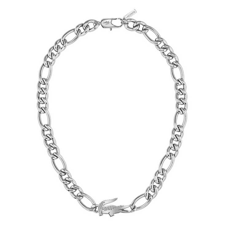Lacoste Ocelový náhrdelník Crocodile 2040371