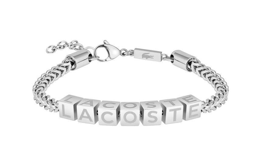 Lacoste Originální ocelový náramek pro muže Script 2040521 Lacoste Originální ocelový náramek pro muže Script 2040521 - Náramky Náramky se symboly