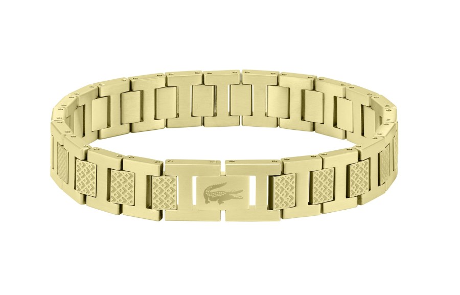 Lacoste Pánský pozlacený náramek Metropole 2040120 Lacoste Pánský pozlacený náramek Metropole 2040120 - Náramky Řetízkové náramky