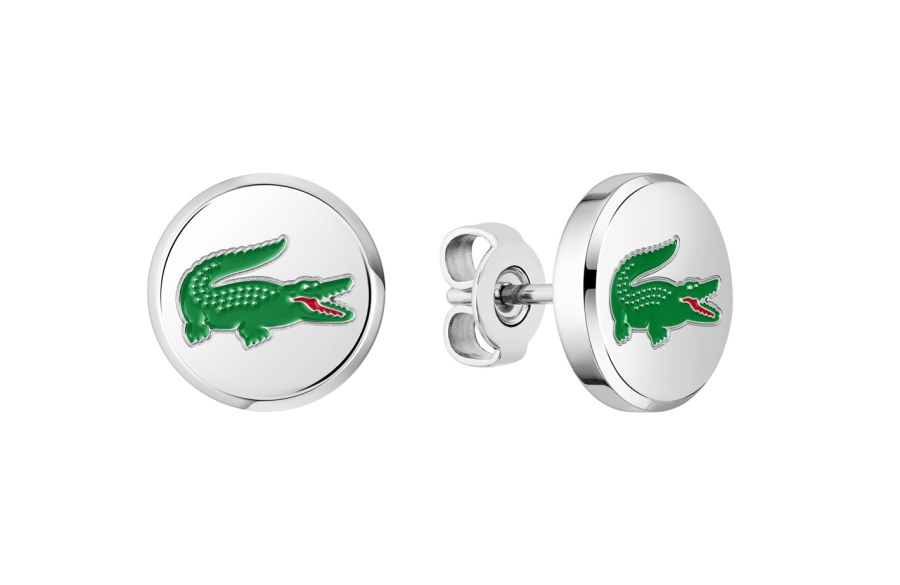 Lacoste Ocelové náušnice s krokodýlem Arthor 2040497 - Náušnice Pecky