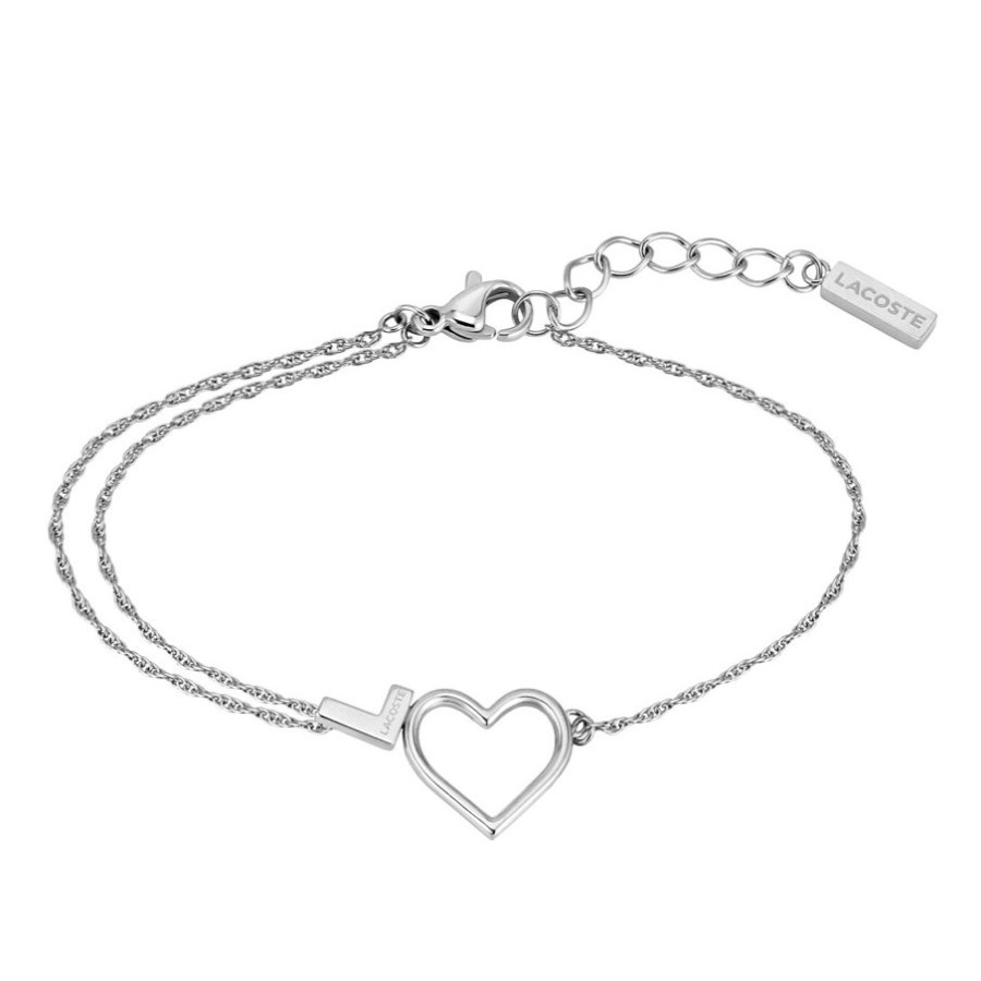 Lacoste Romantický ocelový náramek Srdíčko Volte 2040014