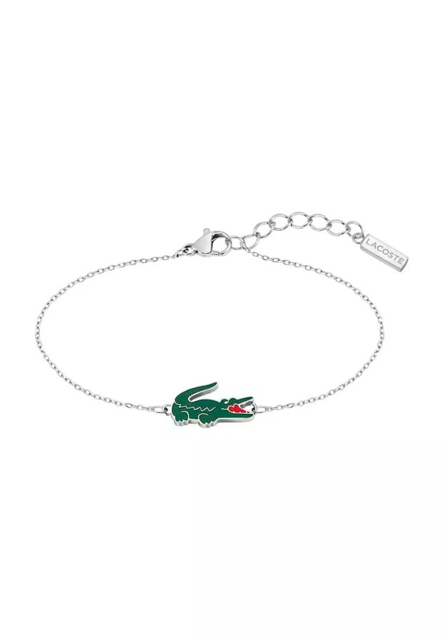 Lacoste Ocelový náramek pro ženy Crocodile 2040623