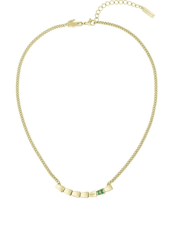 Lacoste Fashion pozlacený náhrdelník pro ženy Crocodile 2040583