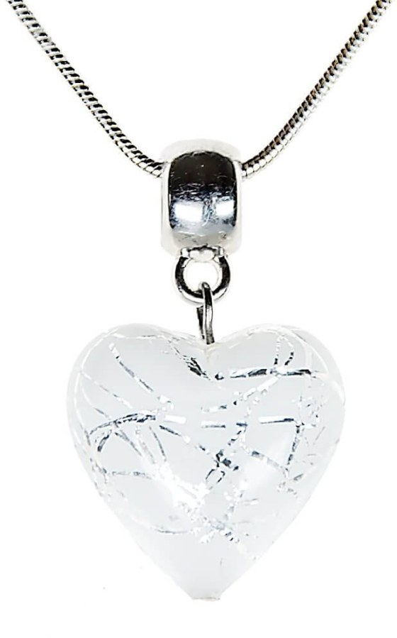 Lampglas Elegantní náhrdelník Pearl Symphony s perlou Lampglas s ryzím stříbrem NLH2 - Náhrdelníky