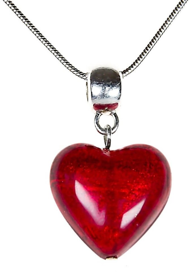 Lampglas Romantický náhrdelník Pure Love s perlou Lampglas s 24karátovým zlatem NLH1 - Náhrdelníky