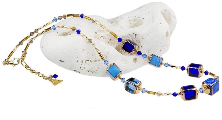Lampglas Výjimečný dámský náhrdelník Ice Queen z perel Lampglas NCU15 - Náhrdelníky