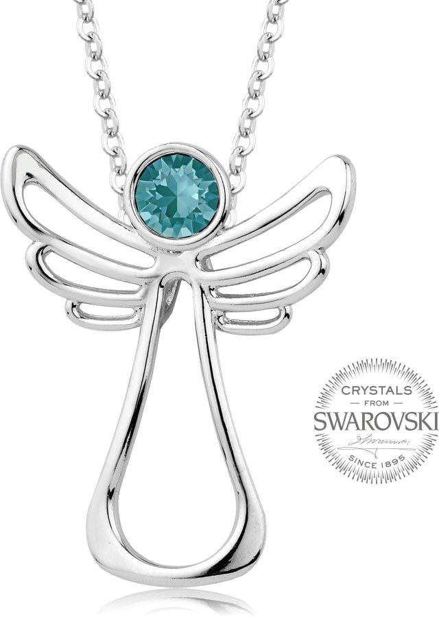 Levien Náhrdelník s tyrkysovým krystalem Guardian Angel - Náhrdelníky