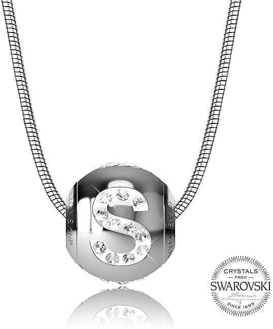 Levien Ocelový náhrdelník písmeno S CLET-S - Náhrdelníky