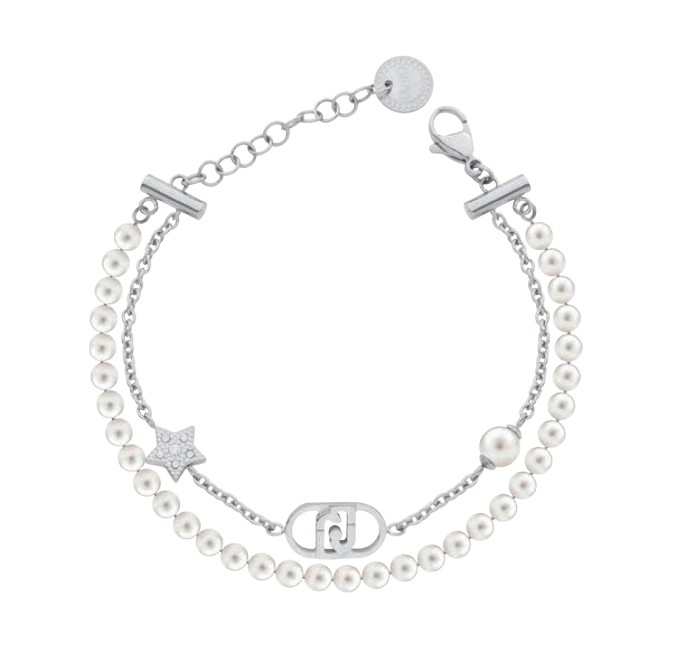 Liu Jo Dvojitý náramek se syntetickými perlami Stones LJ3165