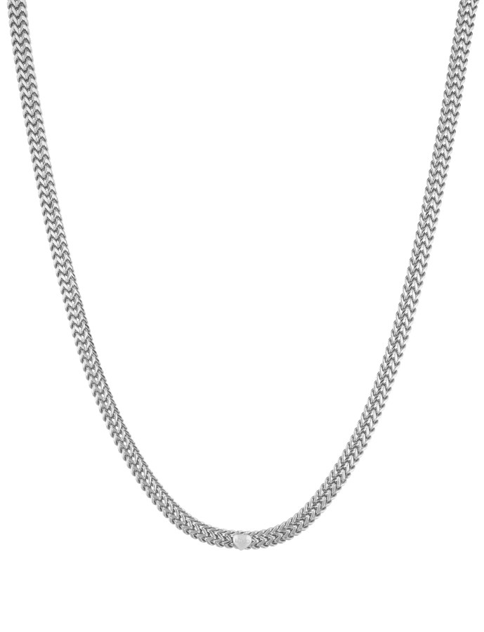 Liu Jo Dvojitý ocelový náhrdelník se srdíčkem Chains LJ1819 - Náhrdelníky