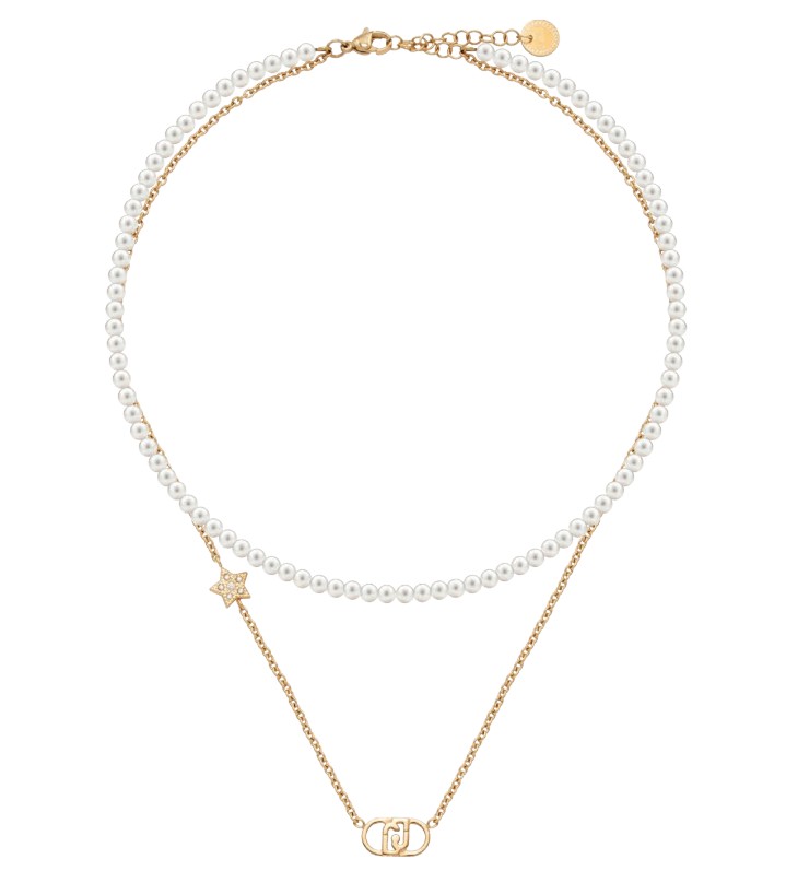 Liu Jo Dvojitý perlový náhrdelník pro ženy Stones LJ3164 - Náhrdelníky Perlové náhrdelníky