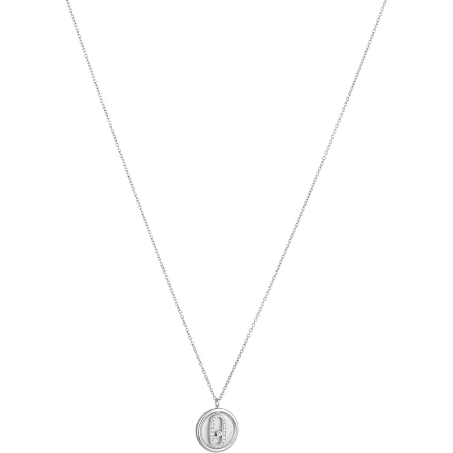 Liu Jo Krásný ocelový náhrdelník se zirkony Identity LJ1973 (řetízek, přívěsek) - Náhrdelníky