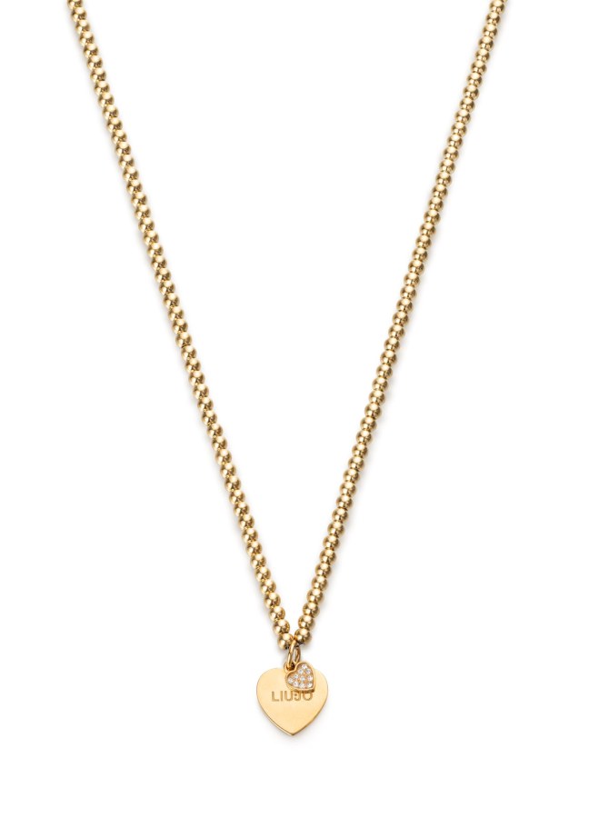 Liu Jo Kuličkový pozlacený náhrdelník se srdíčky Essential LJ2166 - Náhrdelníky