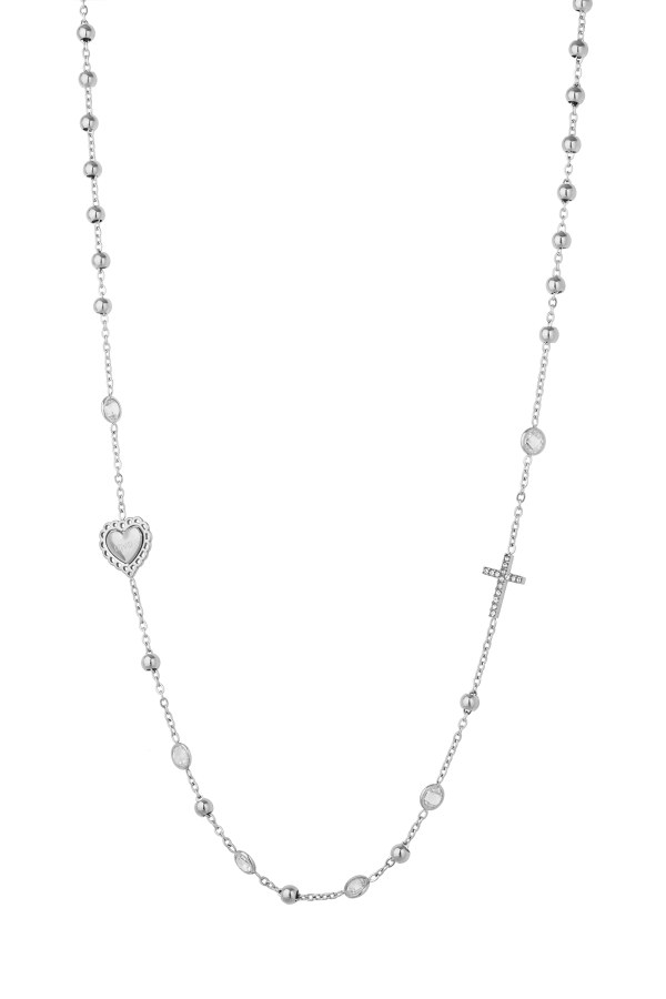 Liu Jo Nadčasový ocelový náhrdelník s&nbsp;krystaly LJ3206 - Náhrdelníky Náhrdelníky s&nbsp;kameny