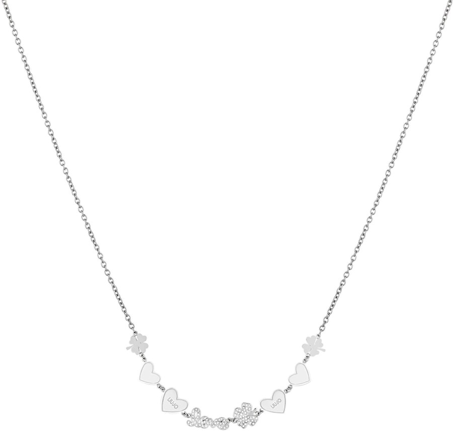 Liu Jo Ocelový náhrdelník s přívěsky LJ1406 - Náhrdelníky