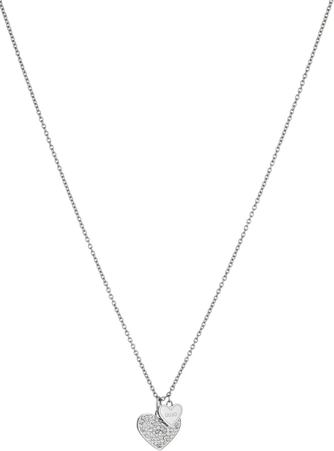 Liu Jo Ocelový náhrdelník se srdíčky LJ1405