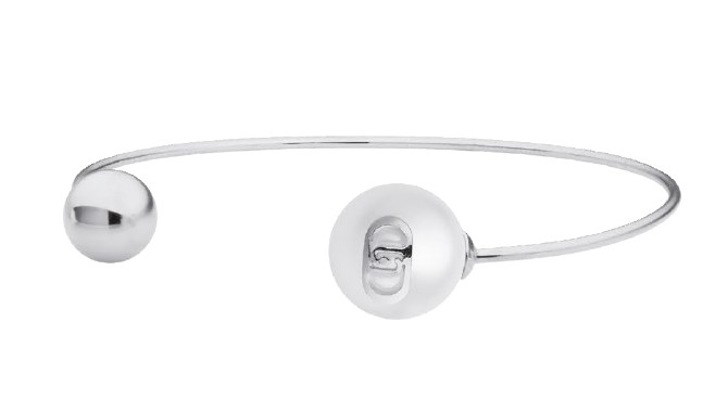 Liu Jo Otevřený pevný náramek z&nbsp;oceli s&nbsp;perlou LJ3013 - Náramky Pevné náramky