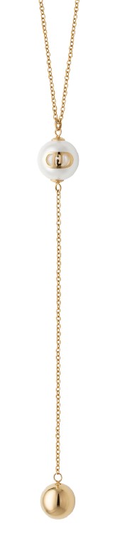 Liu Jo Pozlacený náhrdelník se syntetickou perlou LJ3010 - Náhrdelníky Perlové náhrdelníky