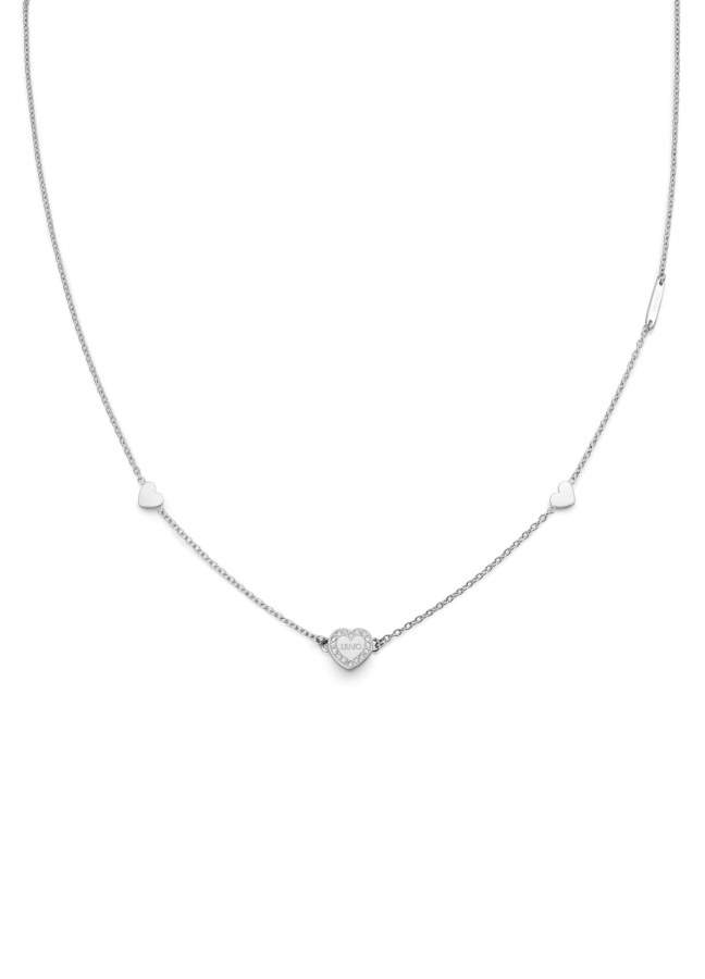 Liu Jo Půvabný ocelový náhrdelník se srdíčky Essential LJ2169 - Náhrdelníky