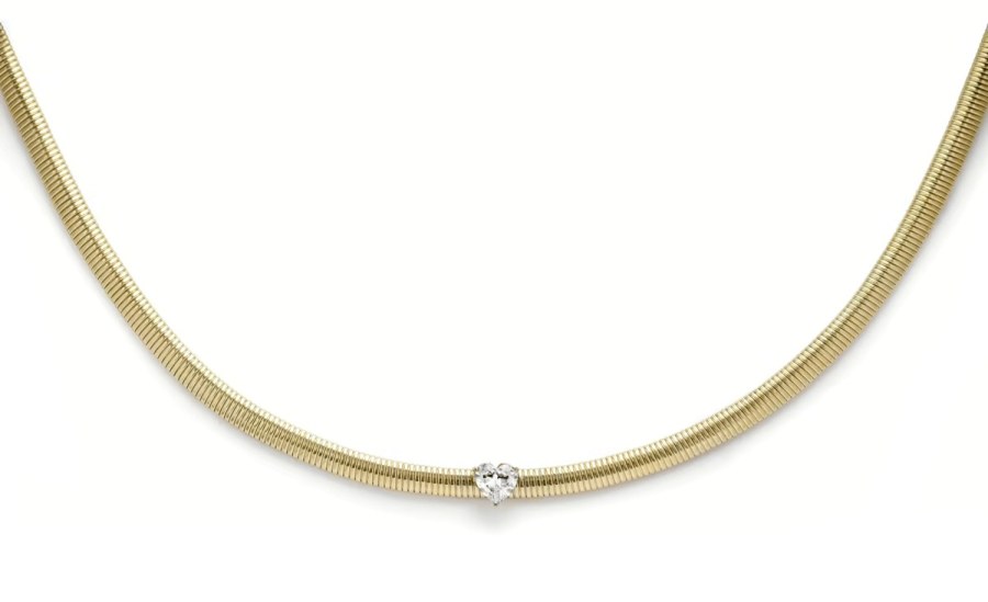 Liu Jo Půvabný pozlacený náhrdelník se srdíčkem Choker LJ2239 - Náhrdelníky