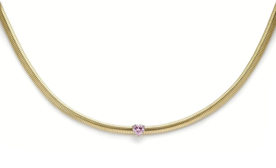 Liu Jo Romantický pozlacený náhrdelník se srdíčkem Choker LJ2237 - Náhrdelníky