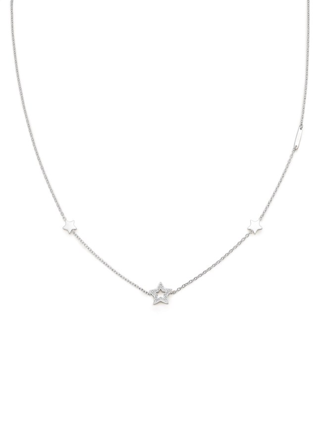 Liu Jo Slušivý ocelový náhrdelník s hvězdami Essential LJ2185 - Náhrdelníky