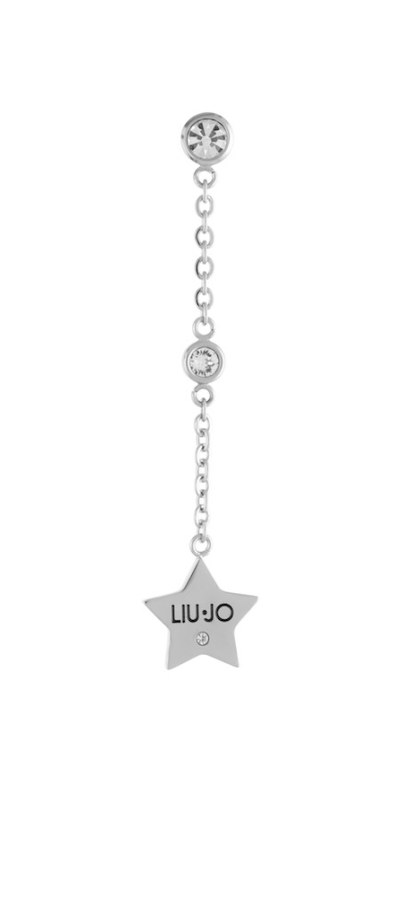 Liu Jo Stylová ocelová single náušnice s krystaly Brilliant LJ1660 - Náušnice Asymetrické náušnice