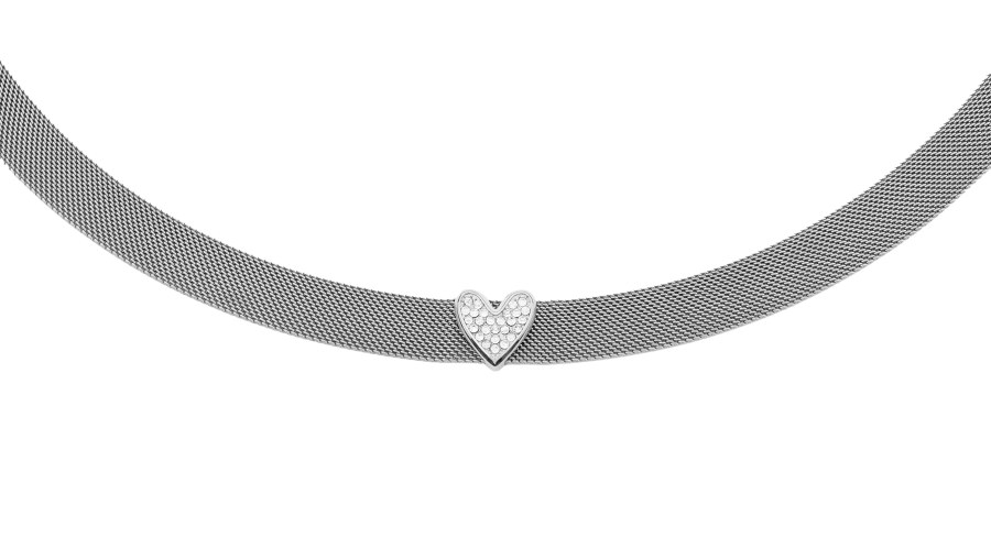 Liu Jo Stylový ocelový náhrdelník Choker se srdíčkem Symbols LJ1865 - Náhrdelníky