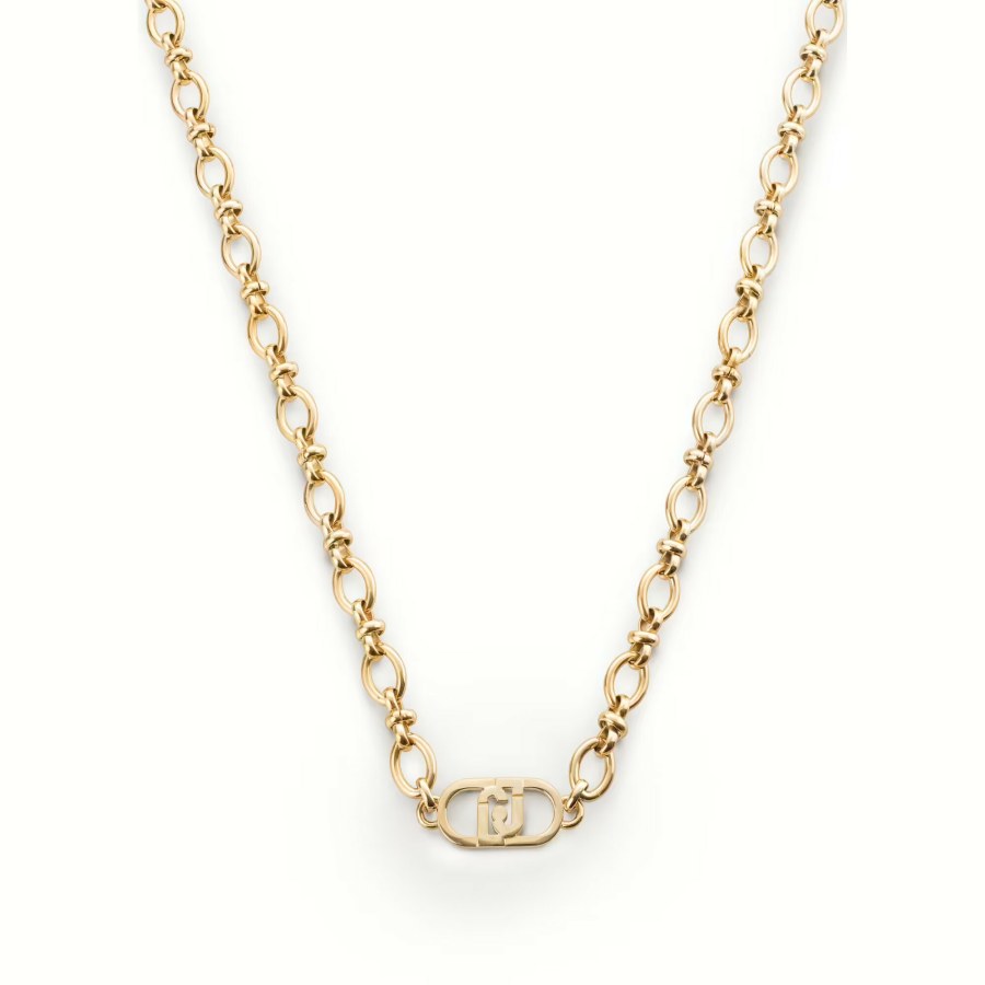 Liu Jo Stylový pozlacený náhrdelník s logem Fashion LJ2201 - Náhrdelníky