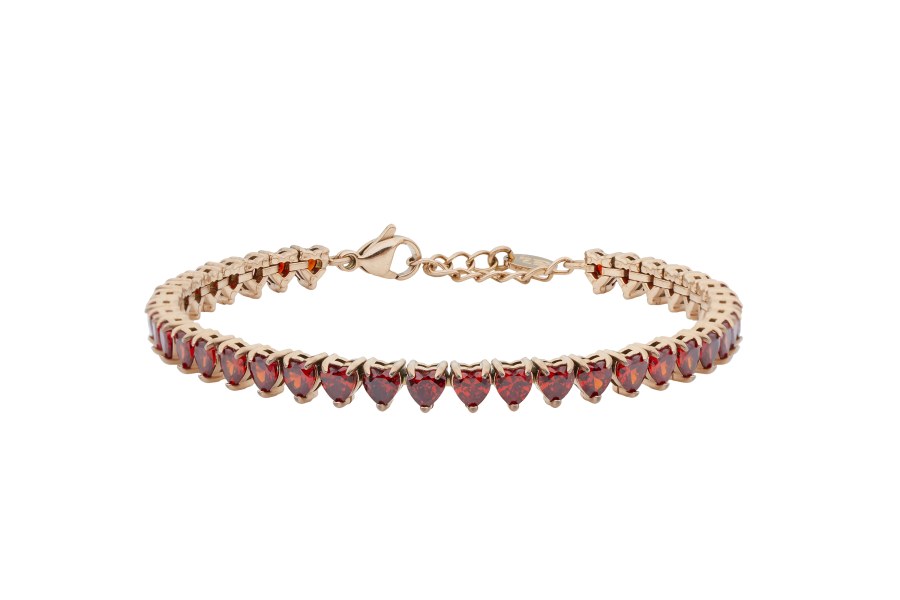 Liu Jo Tenisový náramek s&nbsp;krystaly Srdce Stones LJ3226 - Náramky Řetízkové náramky