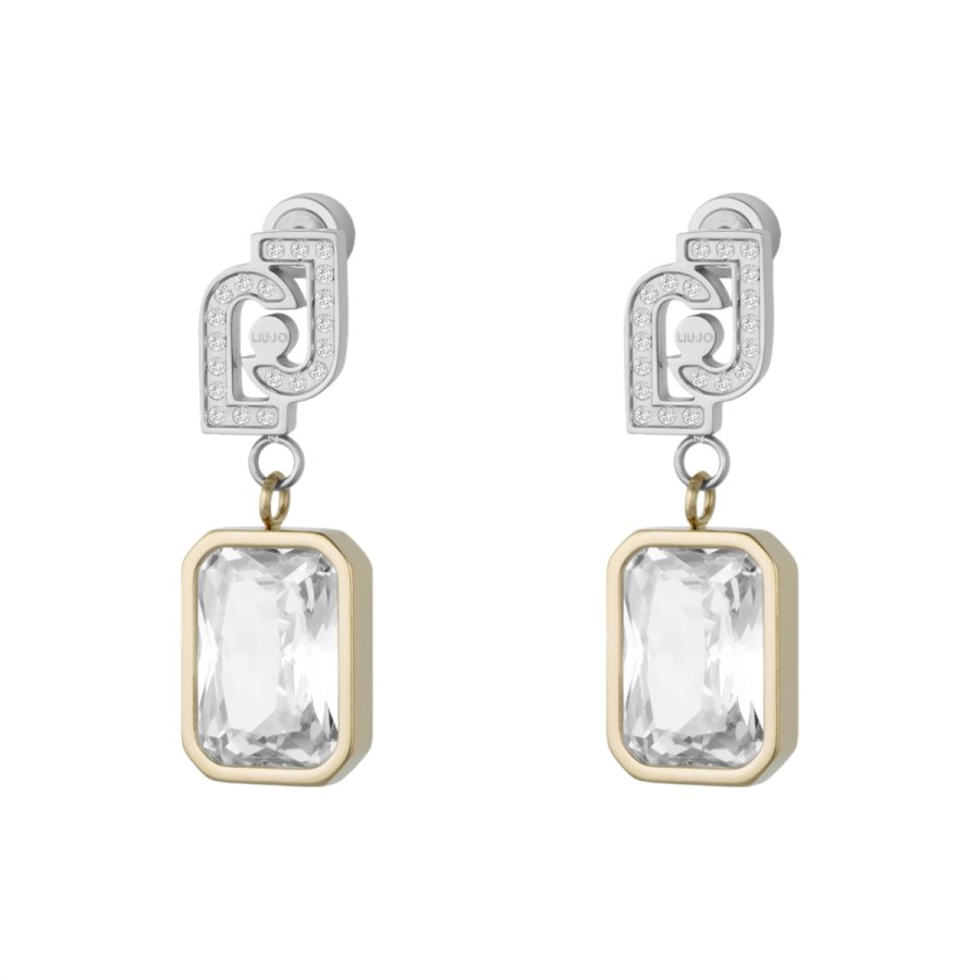 Liu Jo Třpytivé visací bicolor náušnice z&nbsp;oceli LJ3093 - Náušnice Visací náušnice