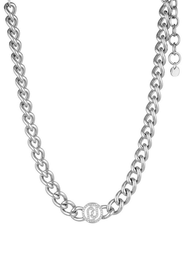 Liu Jo Výrazný ocelový náhrdelník s krystaly Brilliant LJ1619 - Náhrdelníky