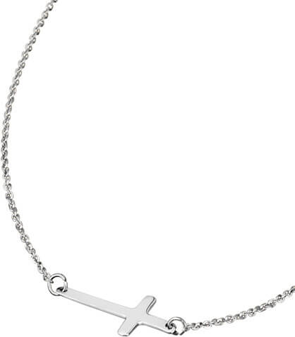 Lotus Silver Designový stříbrný náhrdelník s křížkem pro ženy LP1223-1/2 - Náhrdelníky