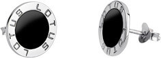 Lotus Silver Elegantní stříbrné náušnice s černým středem LP1299-4/4 - Náušnice Pecky